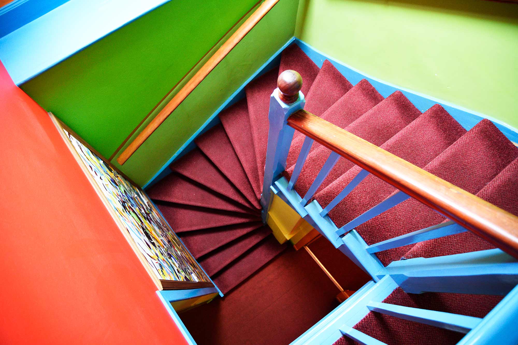 Our hostel on skye staircase